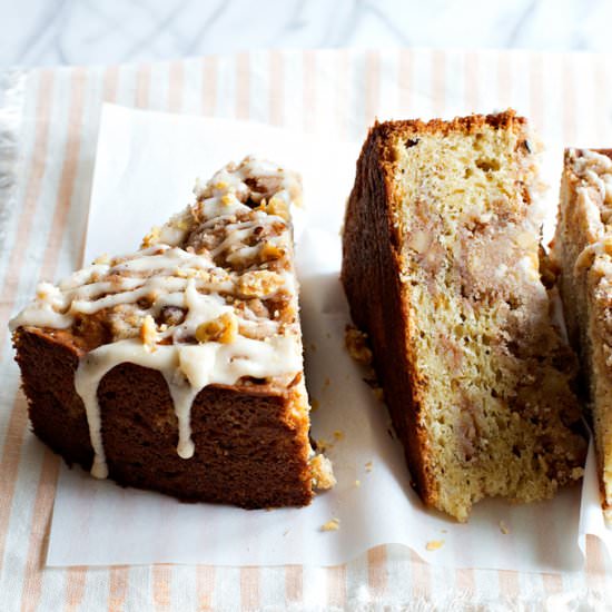 Brown Butter Walnut Crumb Cake