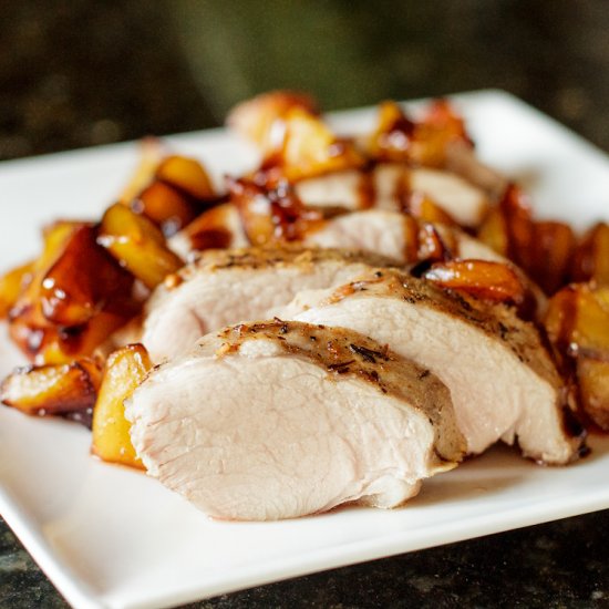 Pork Tenderloin and Balsamic Apples