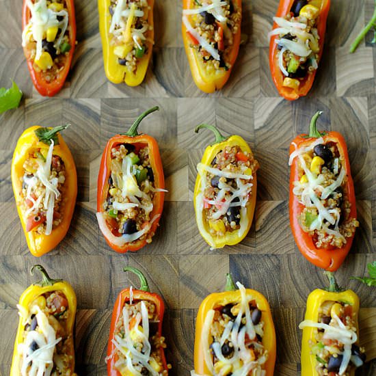 Quinoa Mini Stuffed Peppers