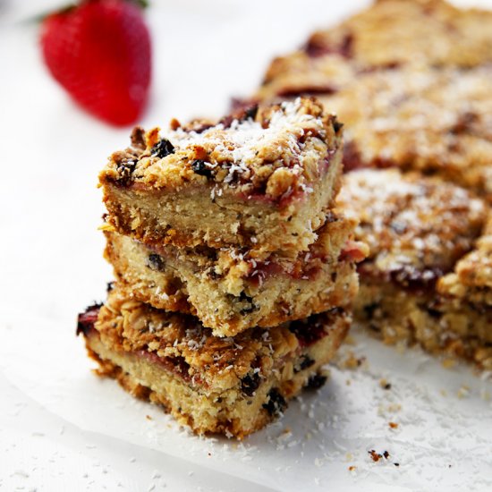 Strawberry Muesli Squares