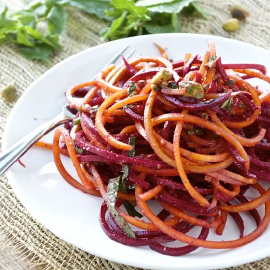 Spiralized Beet Salad