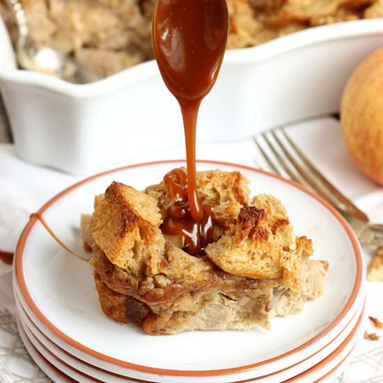 Caramel Apple Bread Pudding