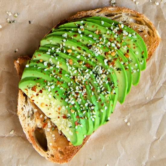 Roasted Garlic Avocado Toasts