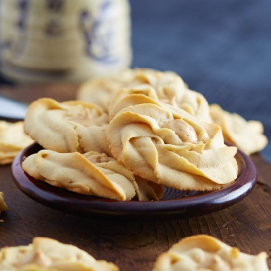 Peanut Butter Shortbread Cookies