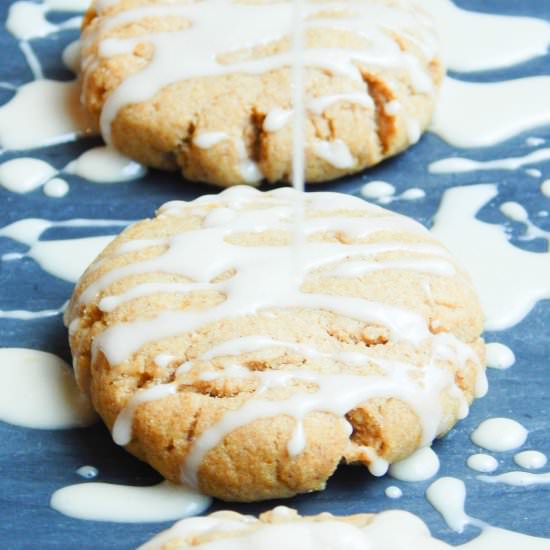 Pumpkin Cookies with Maple Glaze