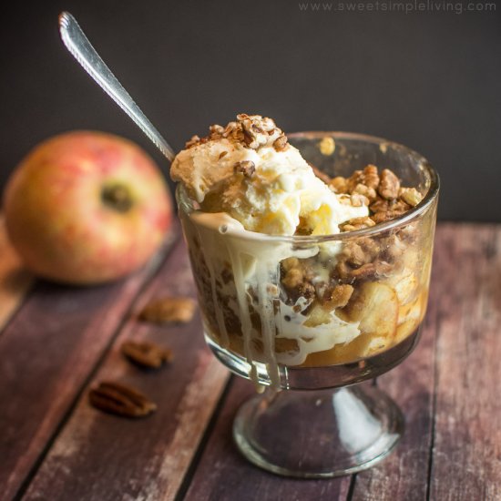 Apple Pecan Mug Cobbler