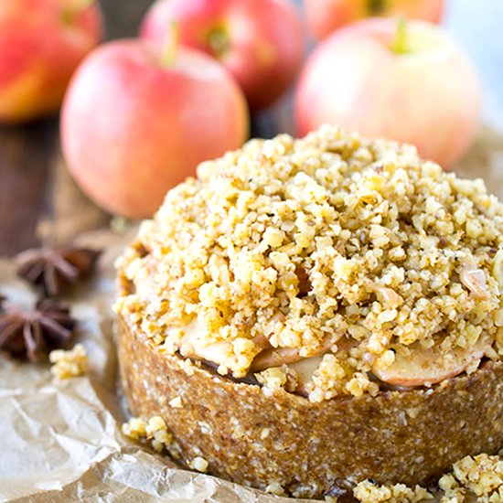 Deep Dish Apple Torte with Walnuts