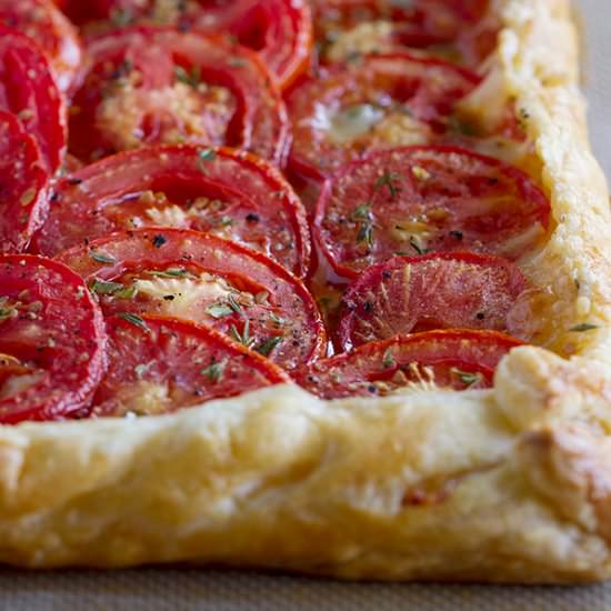 Tomato Tart with Bacon & Gruyere