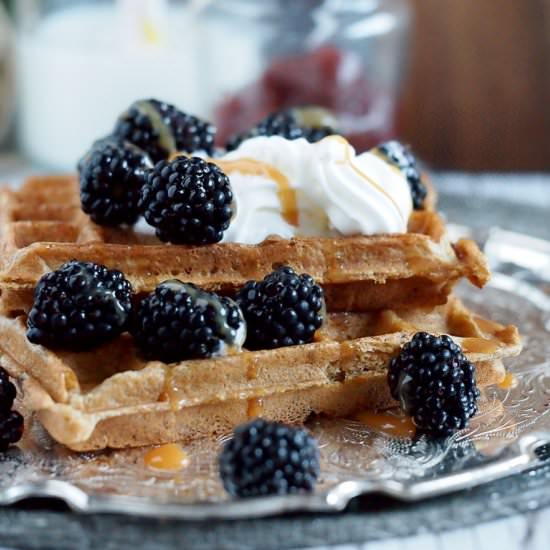 Whole-wheat waffles