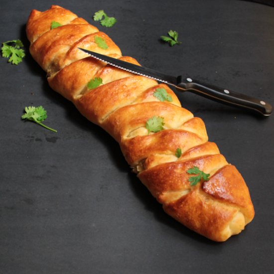 Braided Chicken Bread