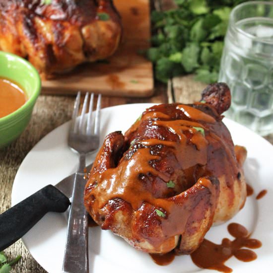 Spicy, Sweet Teriyaki Curry Cornish Hens