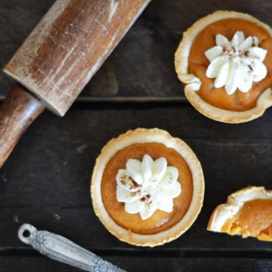 Mini Pumpkin Pies Made in a Muffin Pan