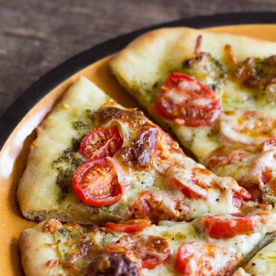 Roasted Tomato Pesto Pizza