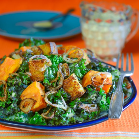 Kale and Sweet Potato Salad