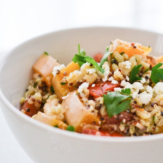 Wheatberry Quinoa and Za’atar Salad