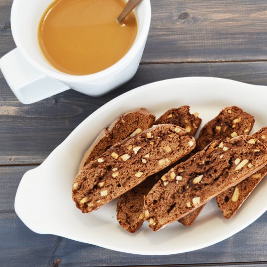 Almond Chocolate Biscotti