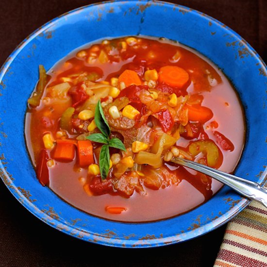 Pressure Cooker Veggie Soup