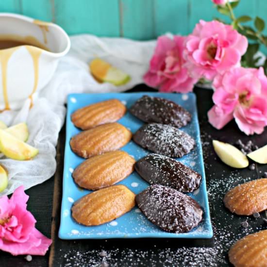 Salted Caramel Apple Madeleines