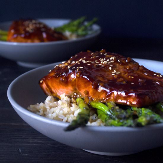 Teriyaki Salmon & Sautéed Asparagus