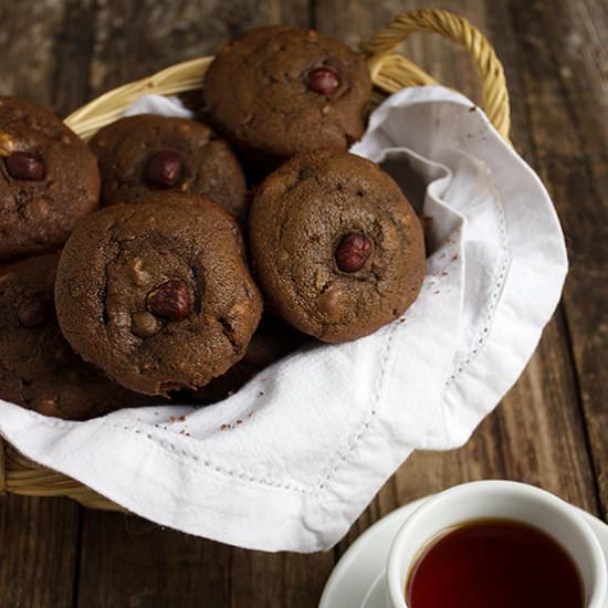 Chocolate Hazelnut Muffins