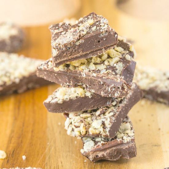 2 Ingredient Copycat Crunch Bars