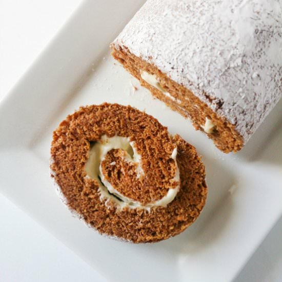 Pumpkin & Cream Cheese Roulade