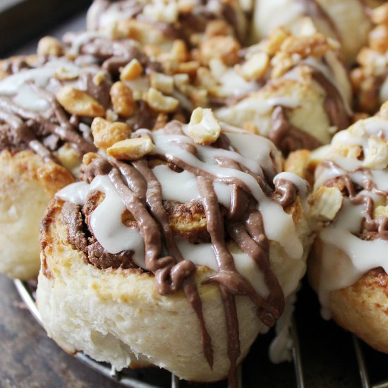 Peanut Butter Chocolate Rolls