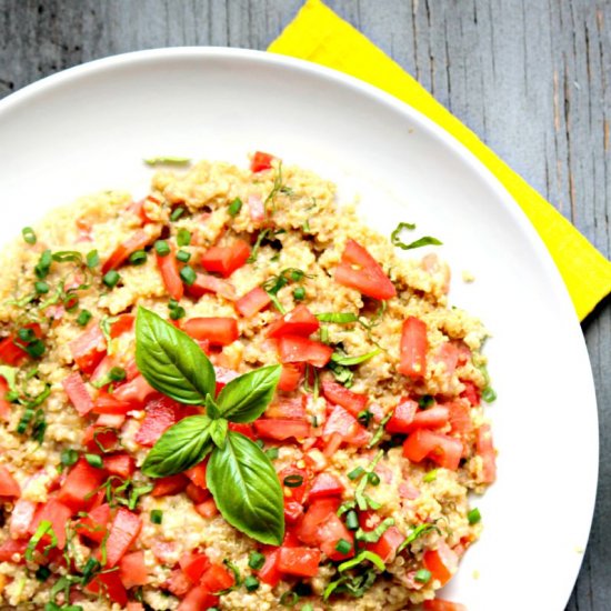 Brie Tomato and Quinoa