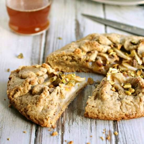 Pear and Pistachio Galette