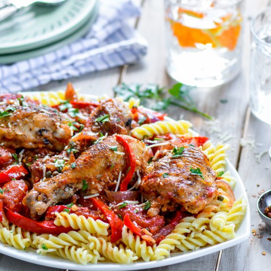 Easy Chicken Cacciatore