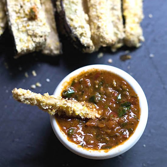 Cornmeal Crusted Eggplant Fries