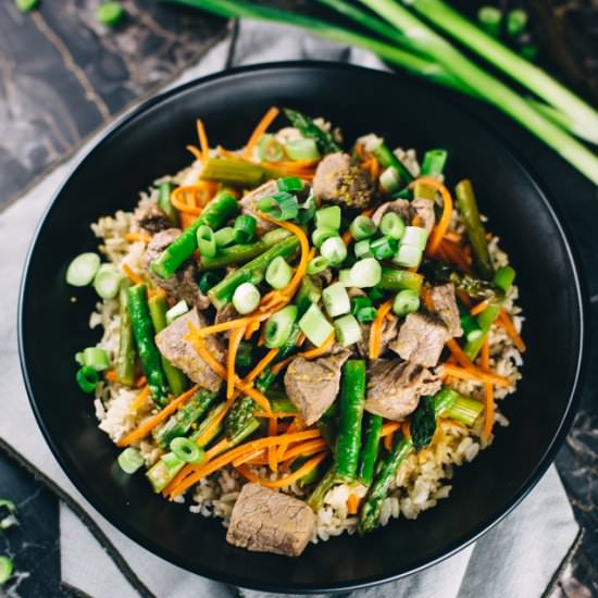 Honey Ginger Beef & Veggie Stir-fry