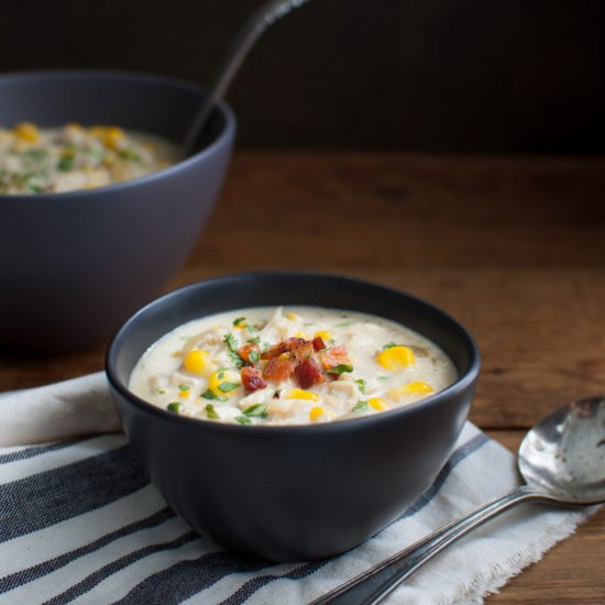 Crab and corn chowder