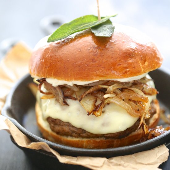 Pumpkin Swiss Burger