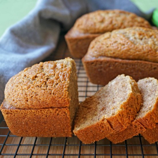 Spiced Zucchini Bread Mini Loaves