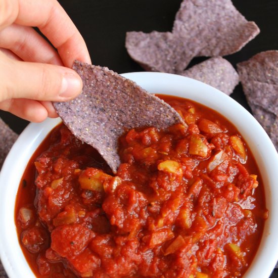 Sweet & Spicy Game Day Salsa