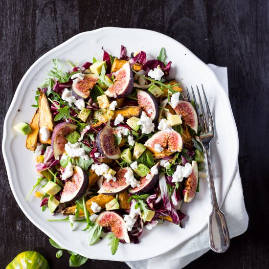 Sweet Potato Radicchio Salad