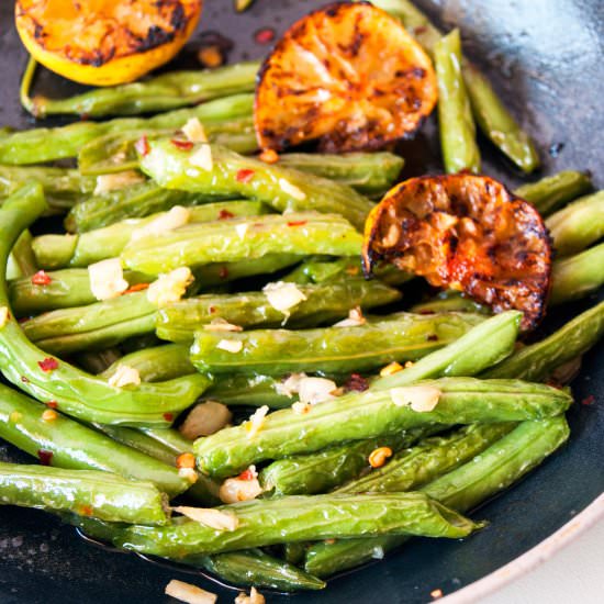 Lemon Garlic Green Beans