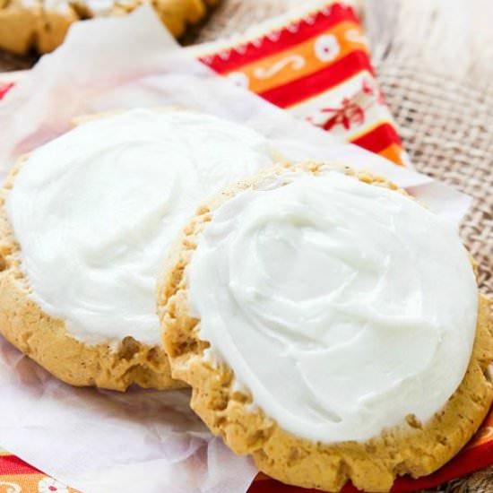 Pumpkin Sugar Cookies