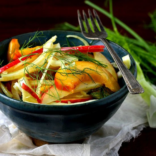 Fennel kohlrabi salad