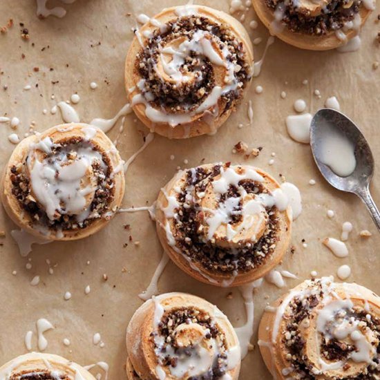 Chocolate Pecan Breakfast Rolls