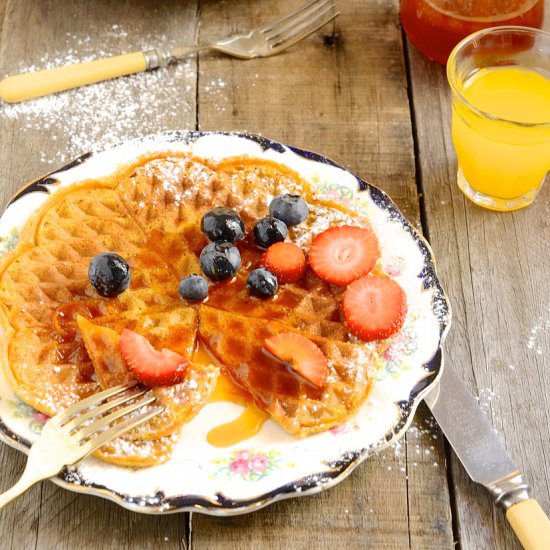 Pumpkin Pie Waffles