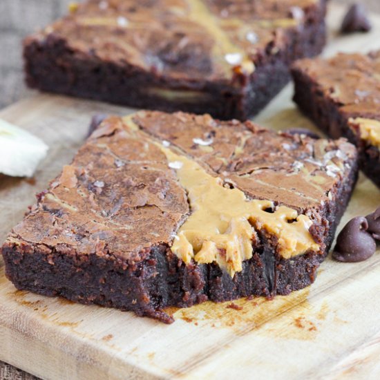 Peanut Butter Banana Brownies