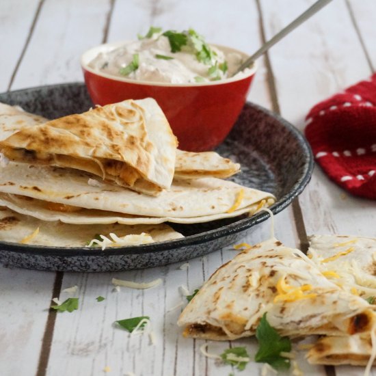 Smoky Grilled Chicken Quesadillas