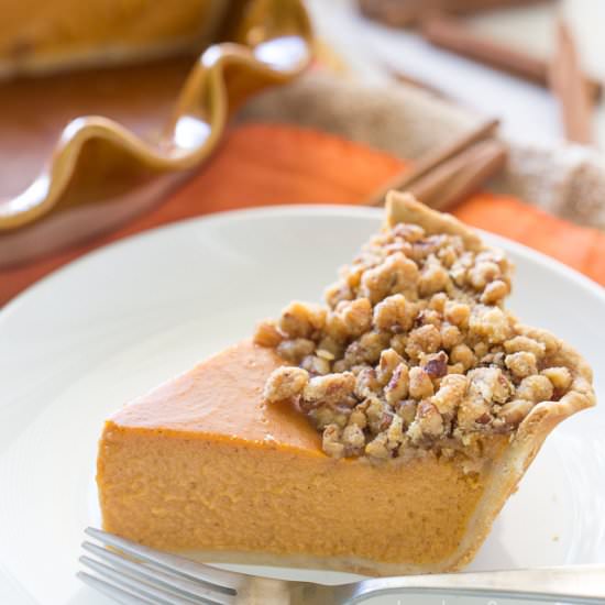 Sweet Potato Streusel Pie