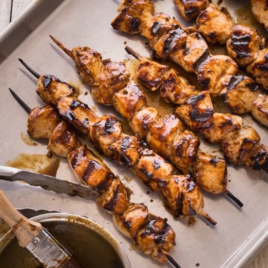 Grilled Hoisin Chicken Kabobs