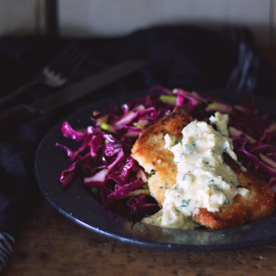 Pork Schnitzel with Mustard Sauce