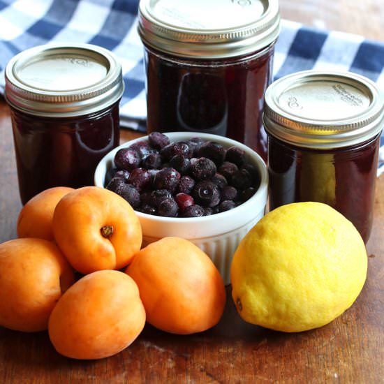 Blueberry Lemon Apricot Jam