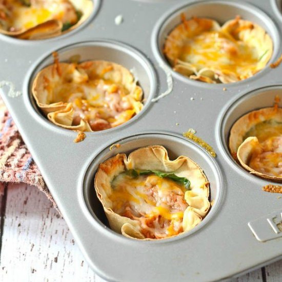 Vegetarian Taco Cups