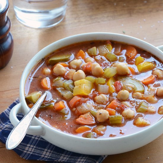 Chickpea Garden Vegetable Soup